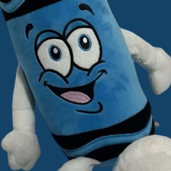 Crayola Cerulean Blue Plush Crayon 14” - Picture 3 of 3